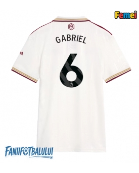 Arsenal Gabriel Magalhaes #6 Tricou Fotbal Replică 2025-26 Femei Treilea